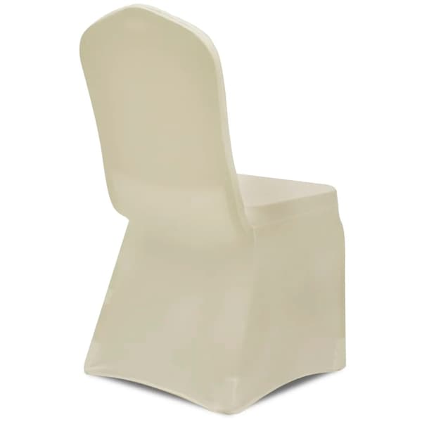 Stretchigt stolsöverdrag - creme - 50 st.