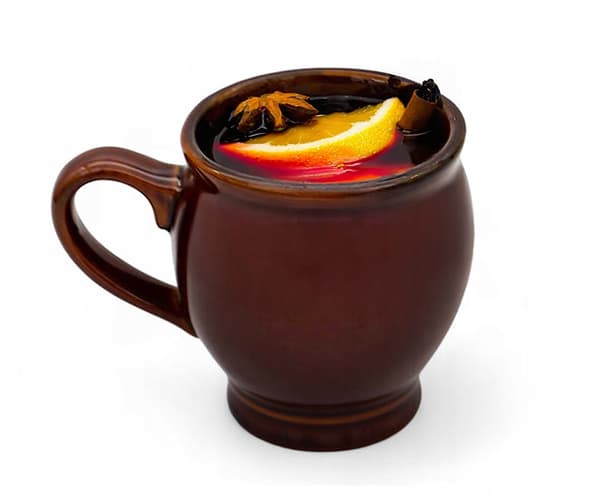 250 ml stengodsmugg för glögg, perfekt som present, BRUN