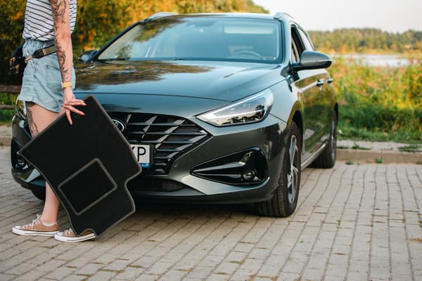 Bilmåtter velour grafit til: Daewoo Lanos sedan, hatchback (1997-2004)