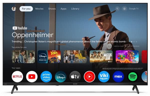 QLED-televisio SHARP 40HF3465E 40" FHD Google TV HDR10 musta