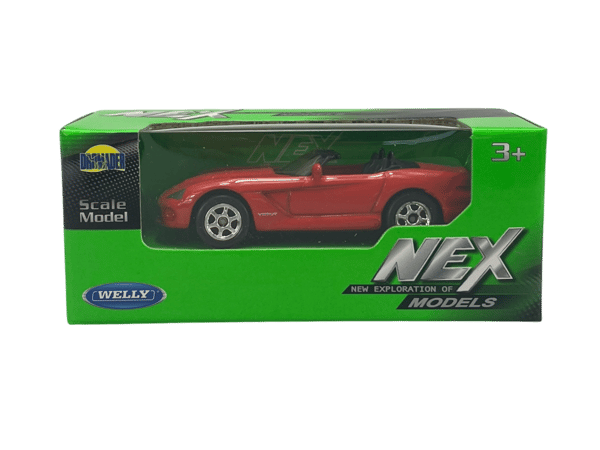 WELLY 2003 DODGE VIPER SRT-10 PUNAINEN 1:60 52238