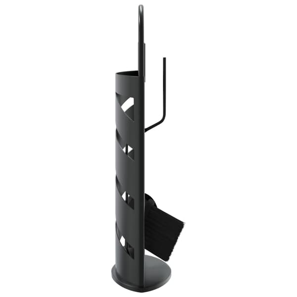 vidaXL 5-delat tillbehörsset för eldstäder 23x15x66 cm stål