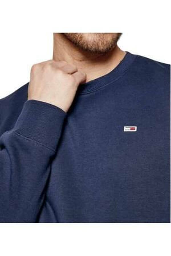 Tommy Jeans herrmarinblå sweatshirt, storlek S