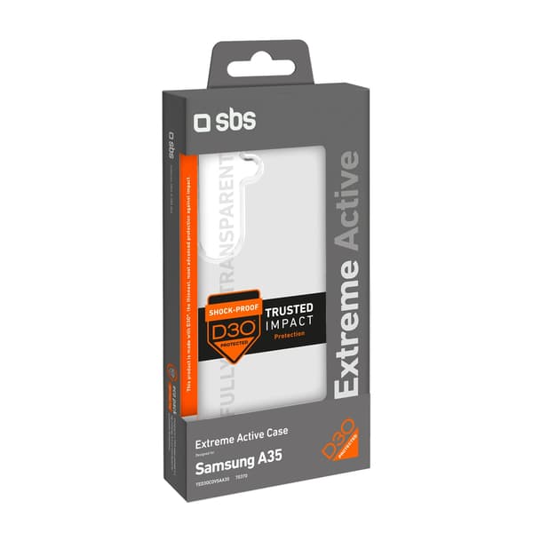 SBS D3O Etui til Samsung Galaxy A35 - Gennemsigtig