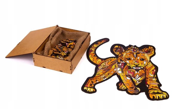 TRÄPUSSEL LEJONG LITEN TIGER SIMBA PuA4-00751