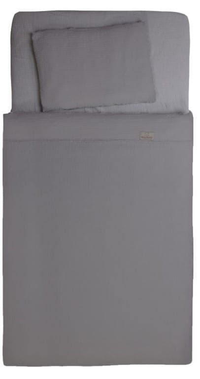 2-delat bäddset 100x135 MUSLIN Mörkgrå