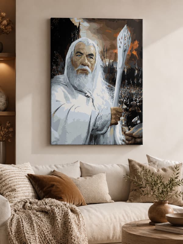 Målning med siffror Gandalf Sagan om ringen 40x50cm tavla
