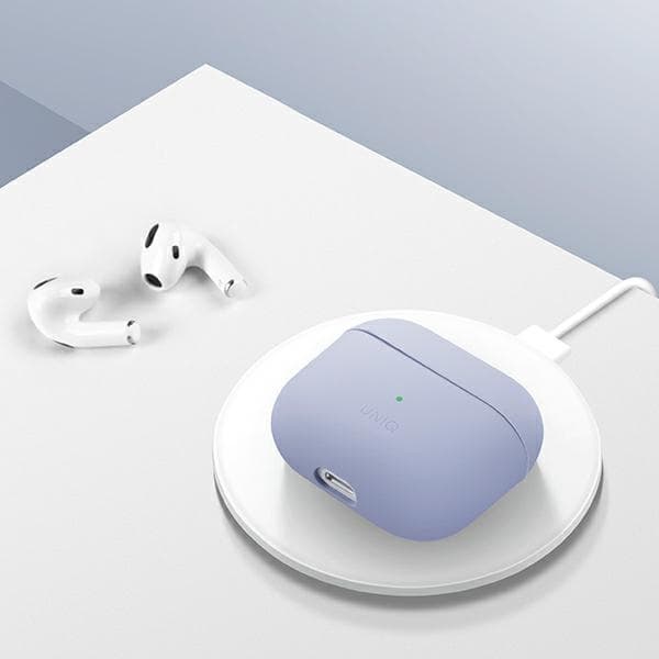 UNIQ Lino AirPods 3:e generationens silikonskal i grått/askgrått