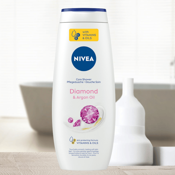 NIVEA Care och Diamond Touch duschgel 500 ml