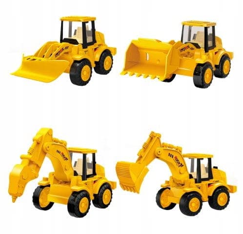 Leksaksgrävmaskin bulldozer leksaksset om 2