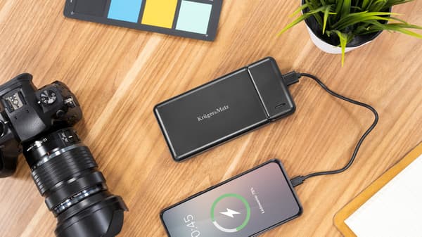 Powerbank 30000mAh 2xUSB USB-C kabel KrugerMatz