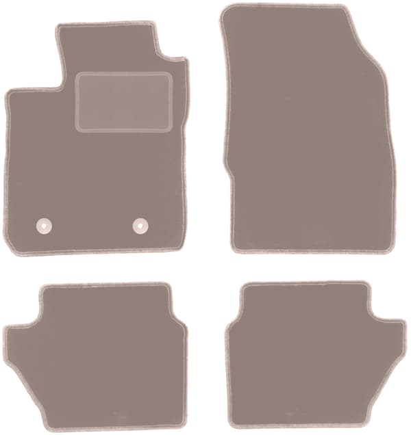 Velour-auton matot: Ford EcoSport MK2 crossover (2012-2017) beige