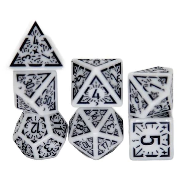 Fafnir RPG terningsæt med 7 metalterninger