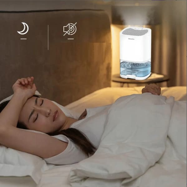 Stille affugter med 7 LED-farver