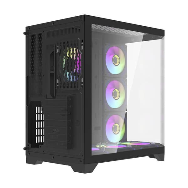 Darflash FT418 PRO computerkabinet + 7 aRGB-blæsere (sort)