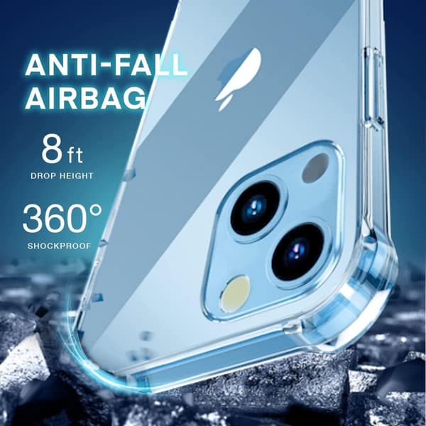 FODRAL TILL APPLE IPHONE 14 TRANSPARENT BAKSIDA OCH HÅLLBART
