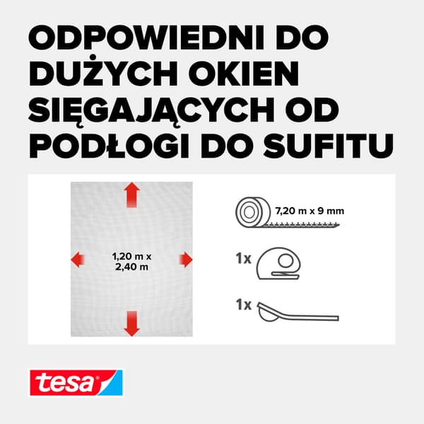 857743 TESA MN KOMFORT VINDUE 1,2X2,4 SORT