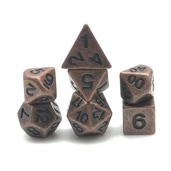 Hobbiton RPG terninger lille sæt med 7 metalterninger