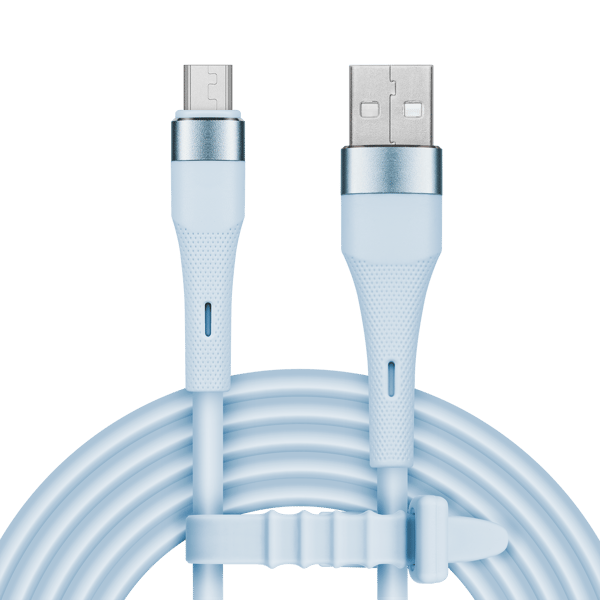 USB - microUSB-kaapeli 1m 12W silikoni Kruger&Matz Basic