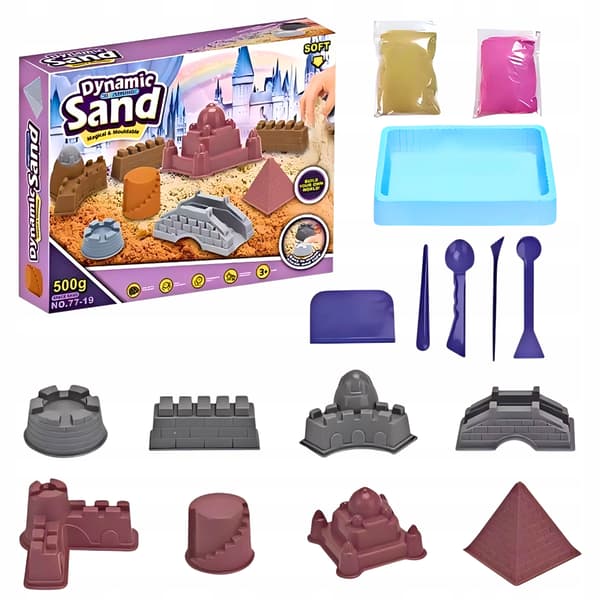 Kinetisk Sand Piastolina Sæt Borg Pyramide Forme Kreative Gør-det-selv