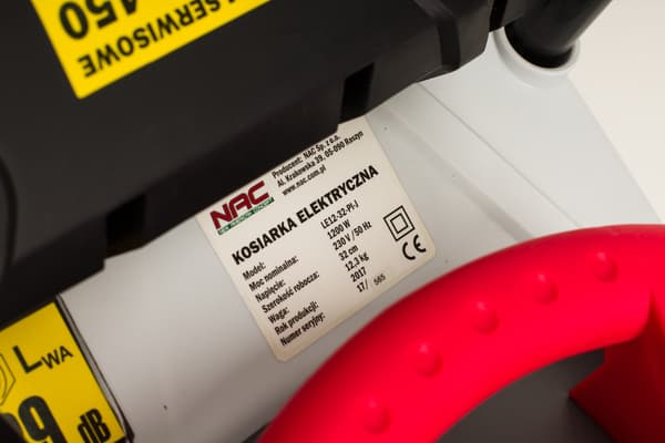 NAC ELGRÄSKLIPPARE 1200W 32CM INDUKTIONSMOTOR