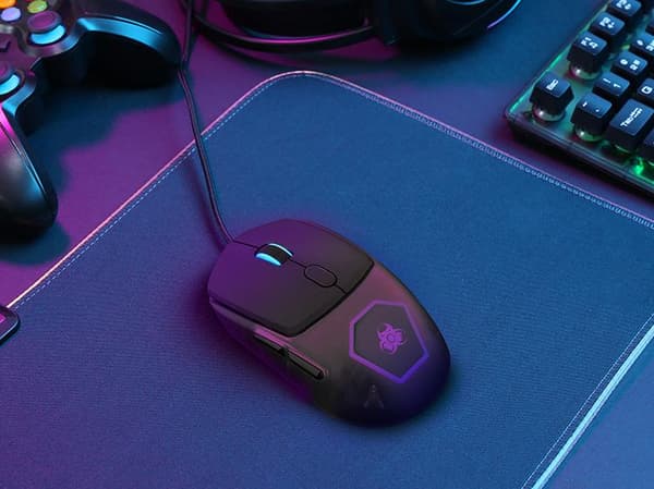 TRACER Gamezone Neon RGB USB-kablet mus