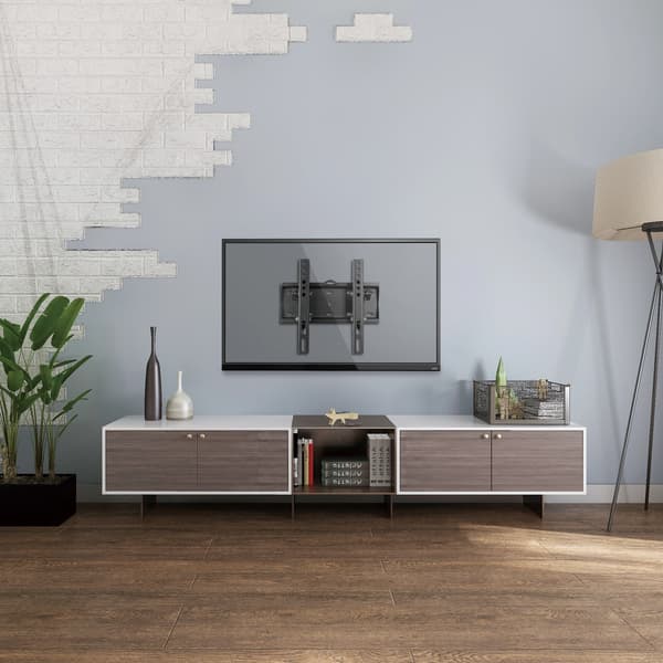 Cabletech TV-teline 23"-42" televisioille, vaakasuora +12° ~ -12, teräs