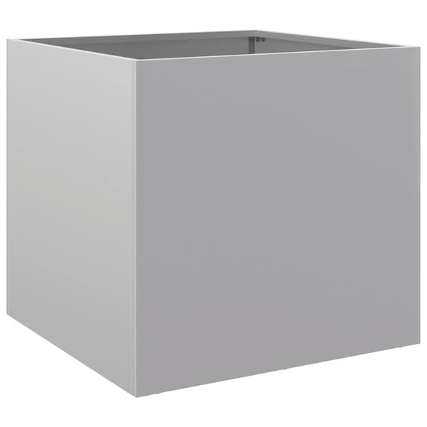 vidaXL Kruka, Silver, 49x47x46 cm, Galvaniserat stål