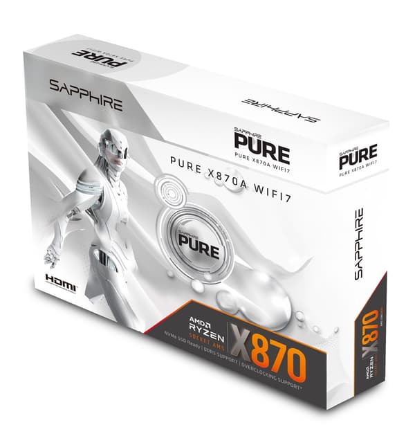 SAPPHIRE PURE X870A WIFI 7 moderkort