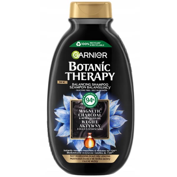 Garnier Botanic Therapy kul og sort kommen shampoo til hår 400ml