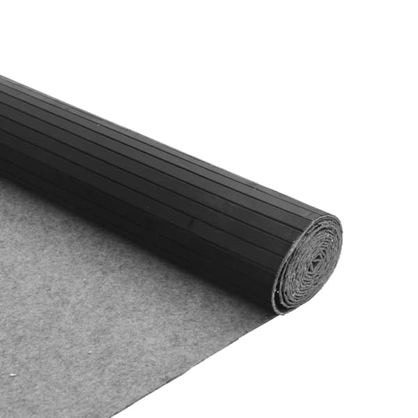 vidaXL Suorakulmainen matto, harmaa, 80x400 cm, bambu