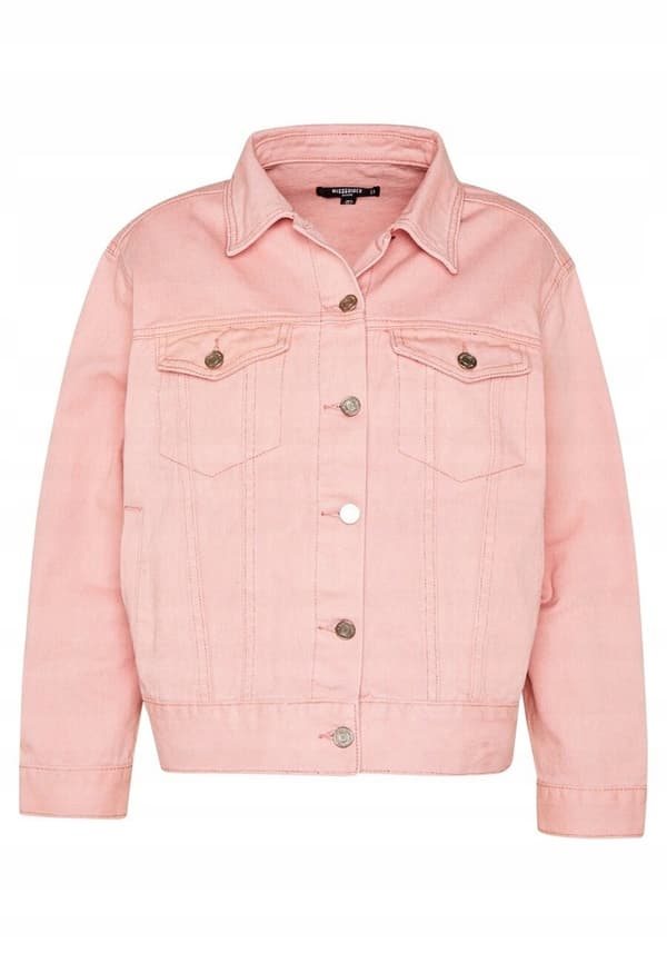 MISSGUIDED DENIMJAKKE TIL SMALL PASSER 34 2Z7D3*