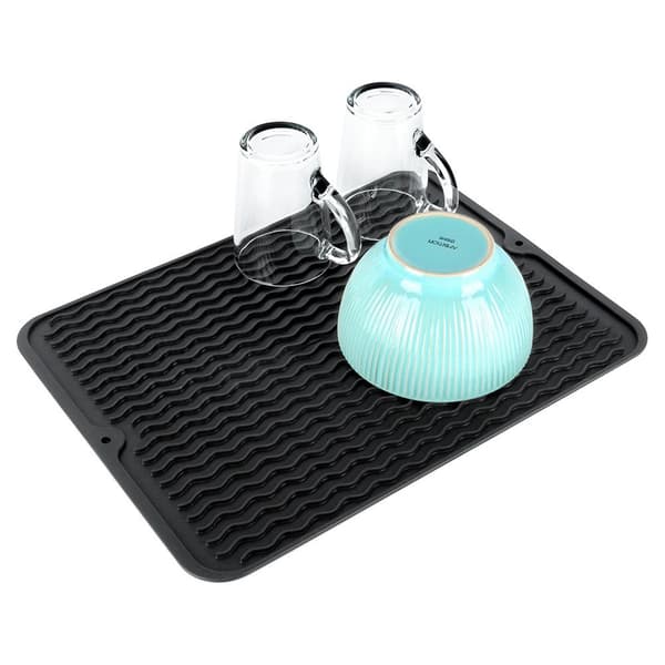Silikon torkmatta för disk svart 40x30 cm