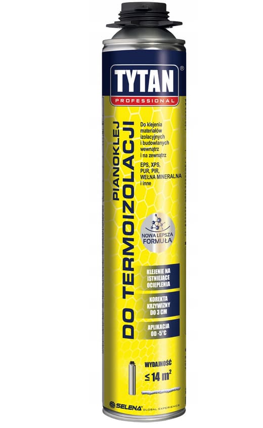 TYTAN SKUMLIM FÖR VÄRMISOLERING GRÅTT 820 ml