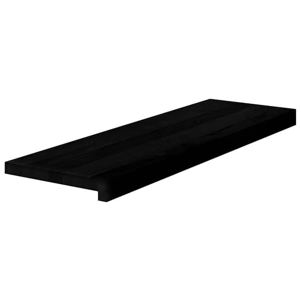 vidaXL trappetrin, 4 stk. brun 80x25x2 cm massivt egetræ