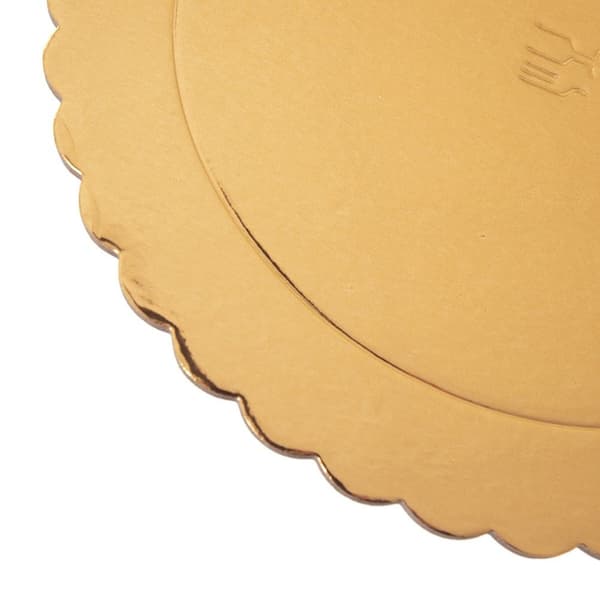 Tårta underlag, guld rund 32 cm