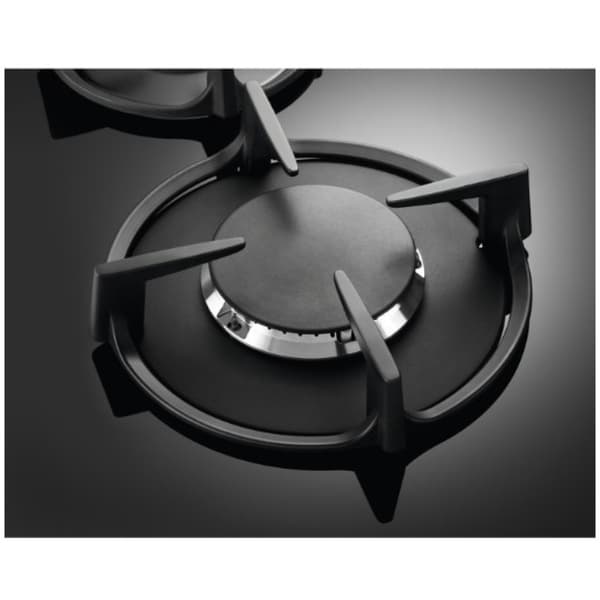 Electrolux EGG 6407K gaskomfur, 4 zoner, glas, sort