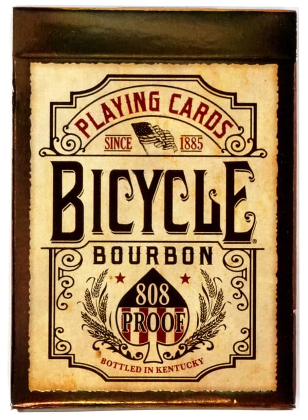 BICYCLE BOURBON -pelikortit, 1 pakkaa, puulaatikossa