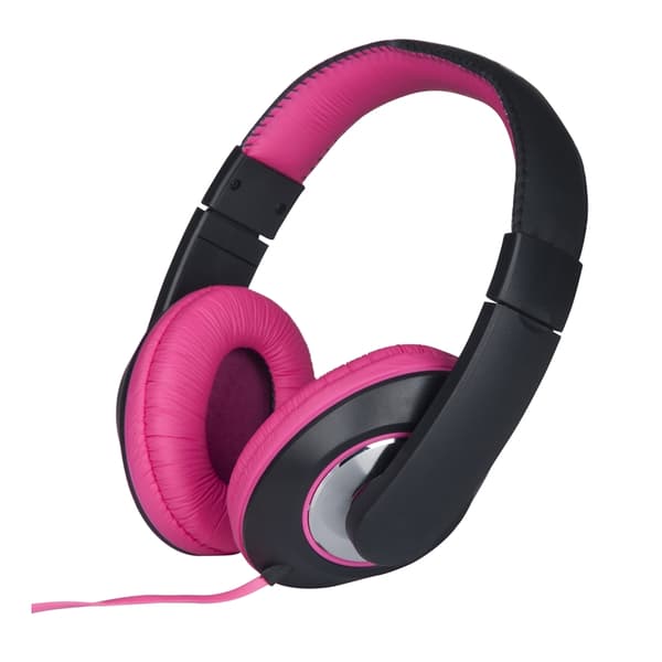 Grundig - On-ear-hörlurar (rosa)