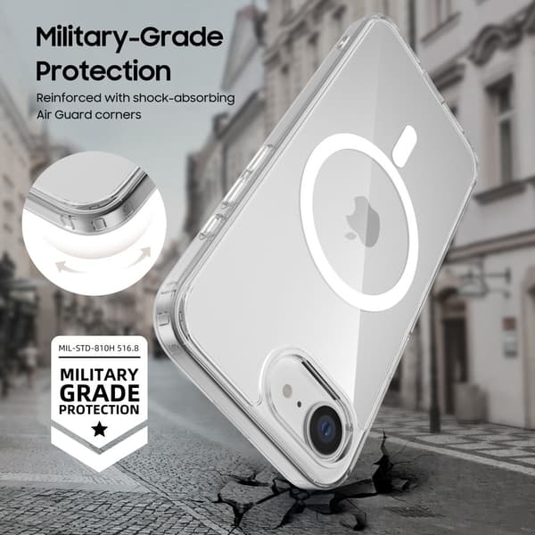 TECH-PROTECT FLEXAIR HYBRID MAGSAFE IPHONE 16E KLAR