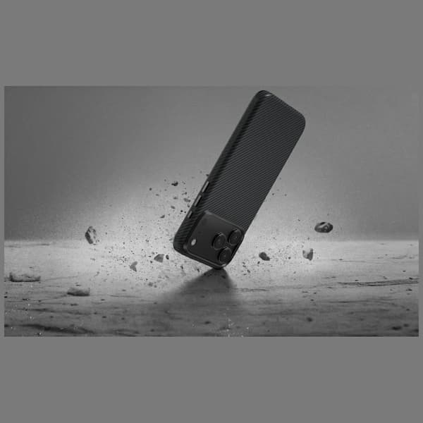 PITAKA Aramid ProGuard MagSafe -kotelo iPhone 17 Prolle, musta ja harmaa
