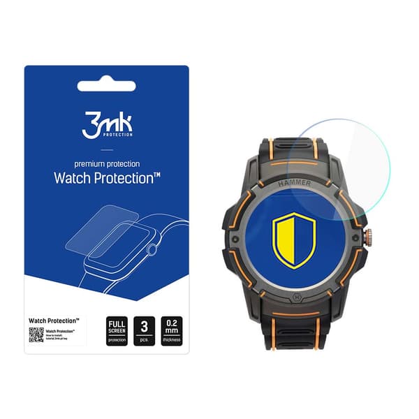 Hammer Watch Plus - 3mk kellonsuoja FlexibleGlass