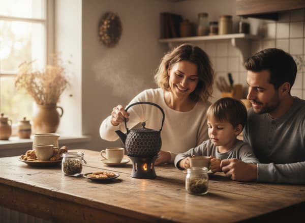 Støbejernskedel Bee 1,2 l teinfuser + tevarmer