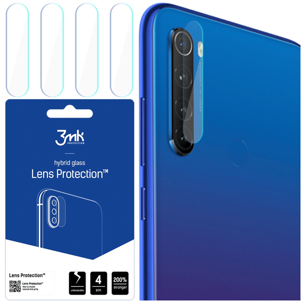 Xiaomi Redmi Note 8T - 3mk linsebeskyttelse