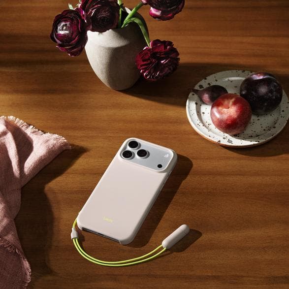 Beats Kickstand-etui med stativ og MagSafe til iPhone 17 Pro Max, beige