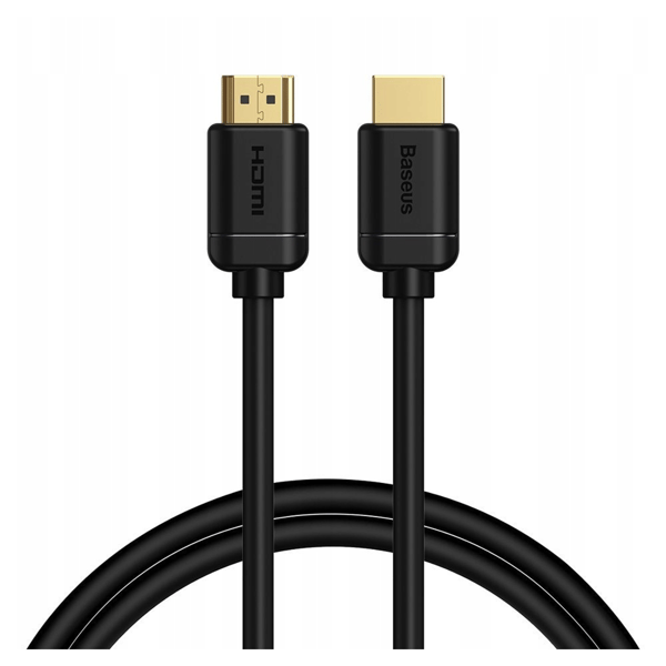 Baseus HDMI 2.0-kabel, 4K 60Hz, 3D, HDR, 18Gbps, 1m (svart)