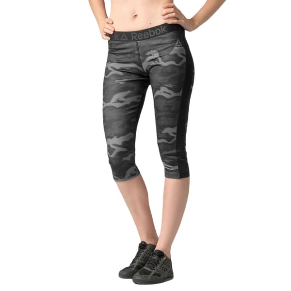 Reebok Workout-tights med print og 3/4-ærmer til kvinder