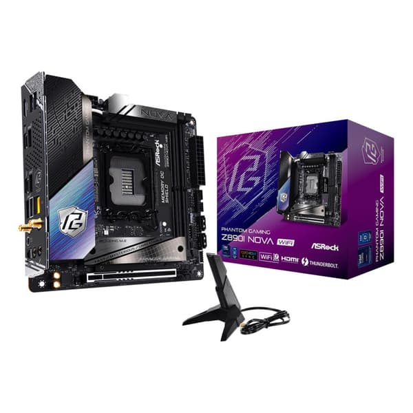 ASRock Z890I Nova WiFi-moderkort, Mini ITX, Intel Z890