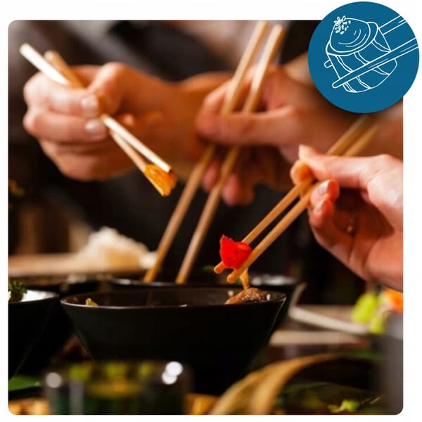 Sæt med SUSHIMASKINE med ROLLER BAZOOKA MAT sushitilbehør
