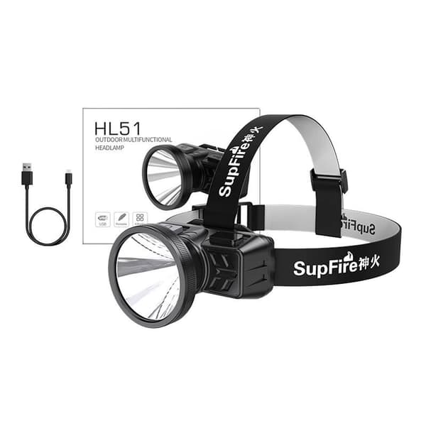 Superfire HL51 pandelampe, 160 lm, USB